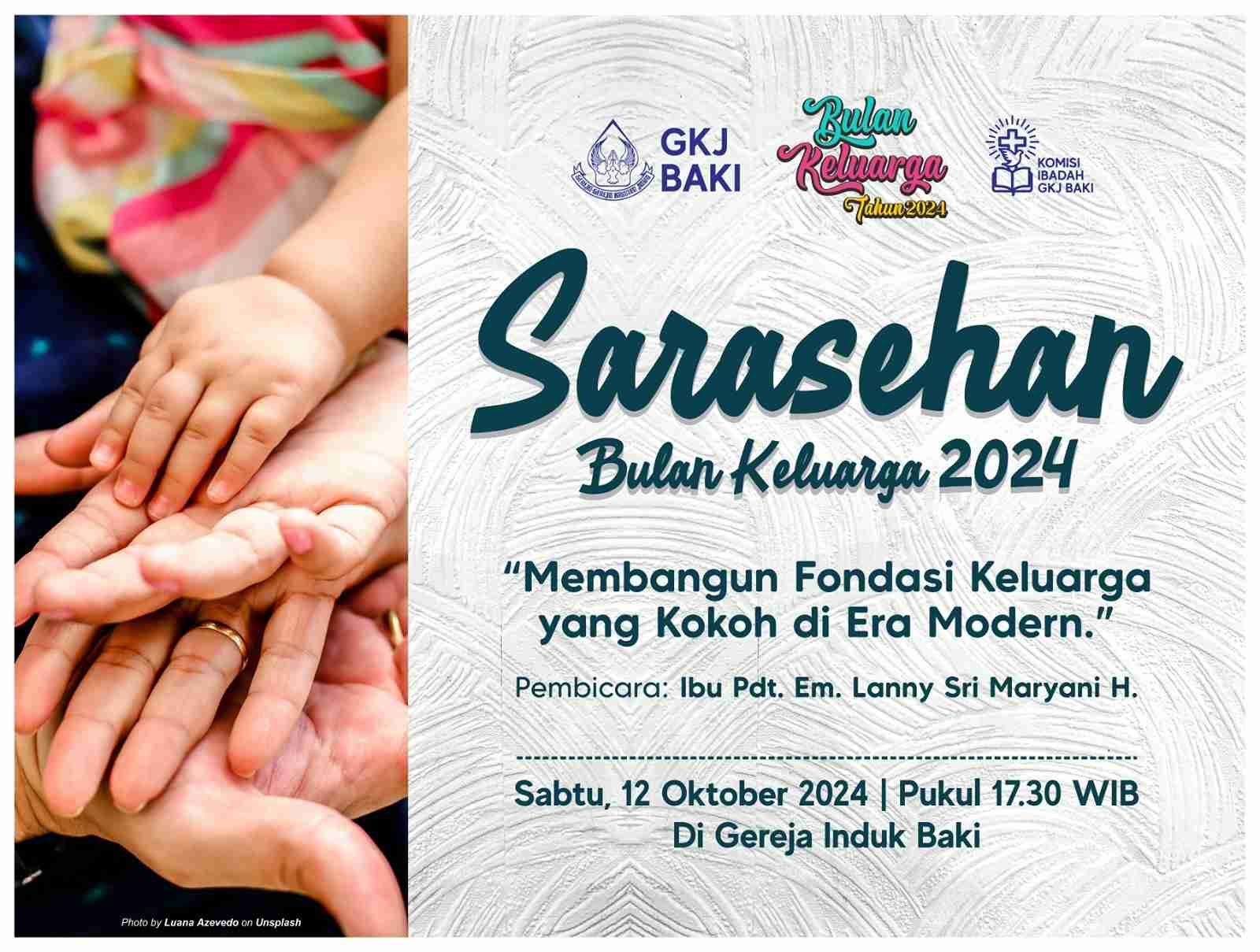 Sarasehan Bulan Keluarga 2024, galeri kegiatan, gereja kristen jawa, gkj, gkj baki, gereja kristen jawa baki, baki, sukoharjo, gkj klasis sukoharjo, klasis sukoharjo, klasis, sinode gkj, sinode 