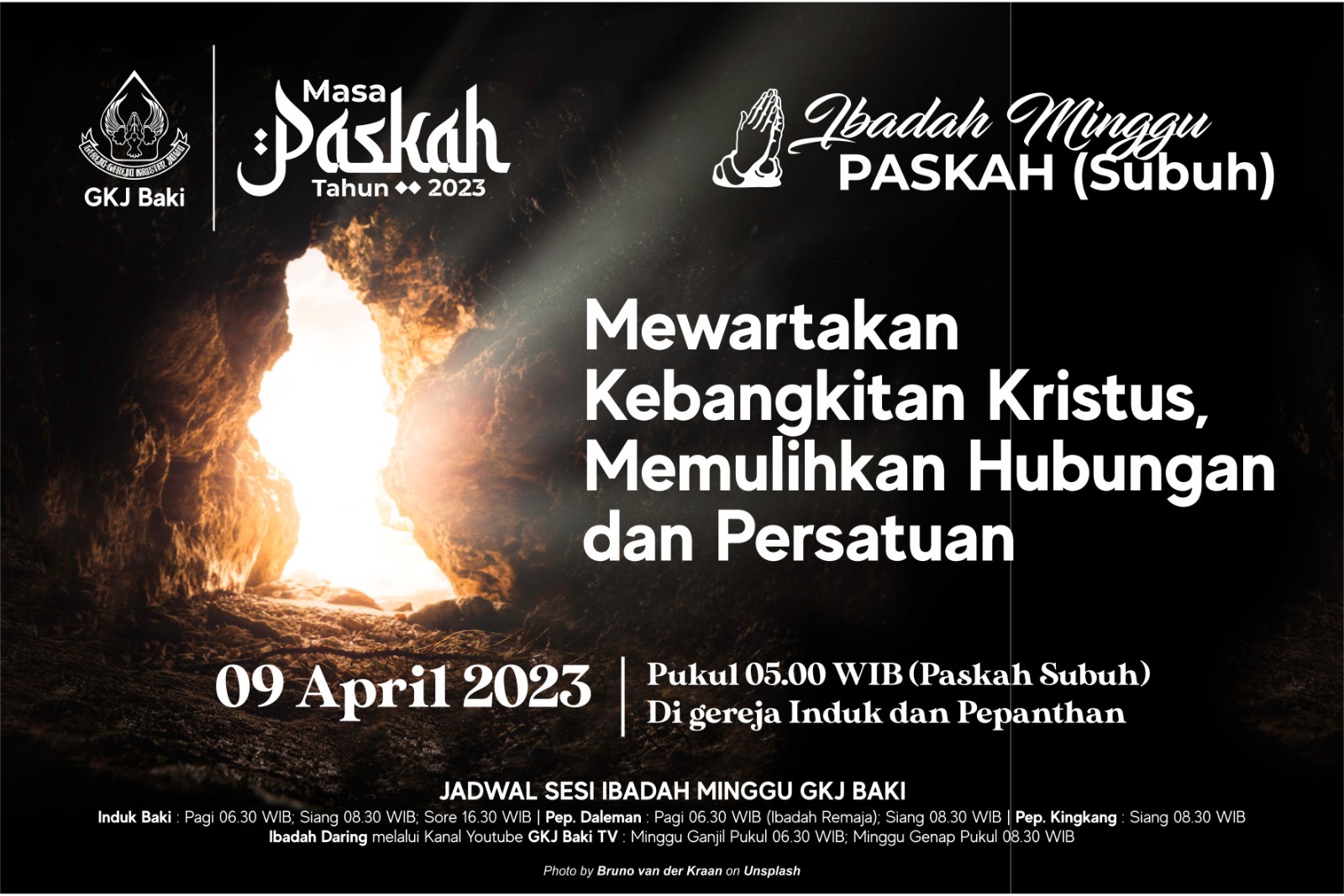 Ibadah Paskah Subuh, gereja kristen jawa, gkj, gkj baki, gereja kristen jawa baki, baki, sukoharjo, gkj klasis sukoharjo, klasis sukoharjo, klasis, sinode gkj, sinode 