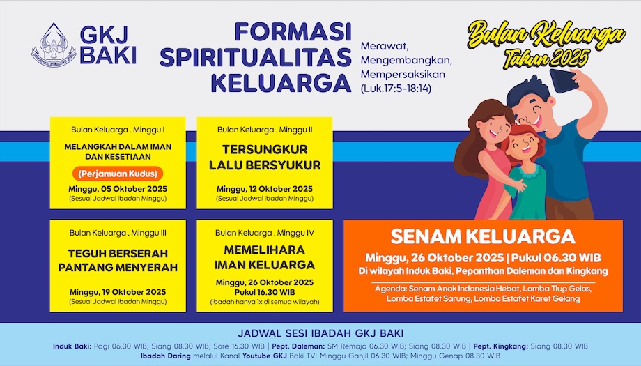 Bulan Keluarga GKJ Baki Tahun 2025, Komisi Ibadah, gereja kristen jawa, gkj, gkj baki, gereja kristen jawa baki, baki, sukoharjo, gkj klasis sukoharjo, klasis sukoharjo, klasis, sinode gkj, sinode 
