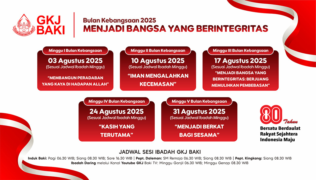 Bulan Kebangsaan GKJ Baki Tahun 2025, gereja kristen jawa, gkj, gkj baki, gereja kristen jawa baki, baki, sukoharjo, gkj klasis sukoharjo, klasis sukoharjo, klasis, sinode gkj, sinode 