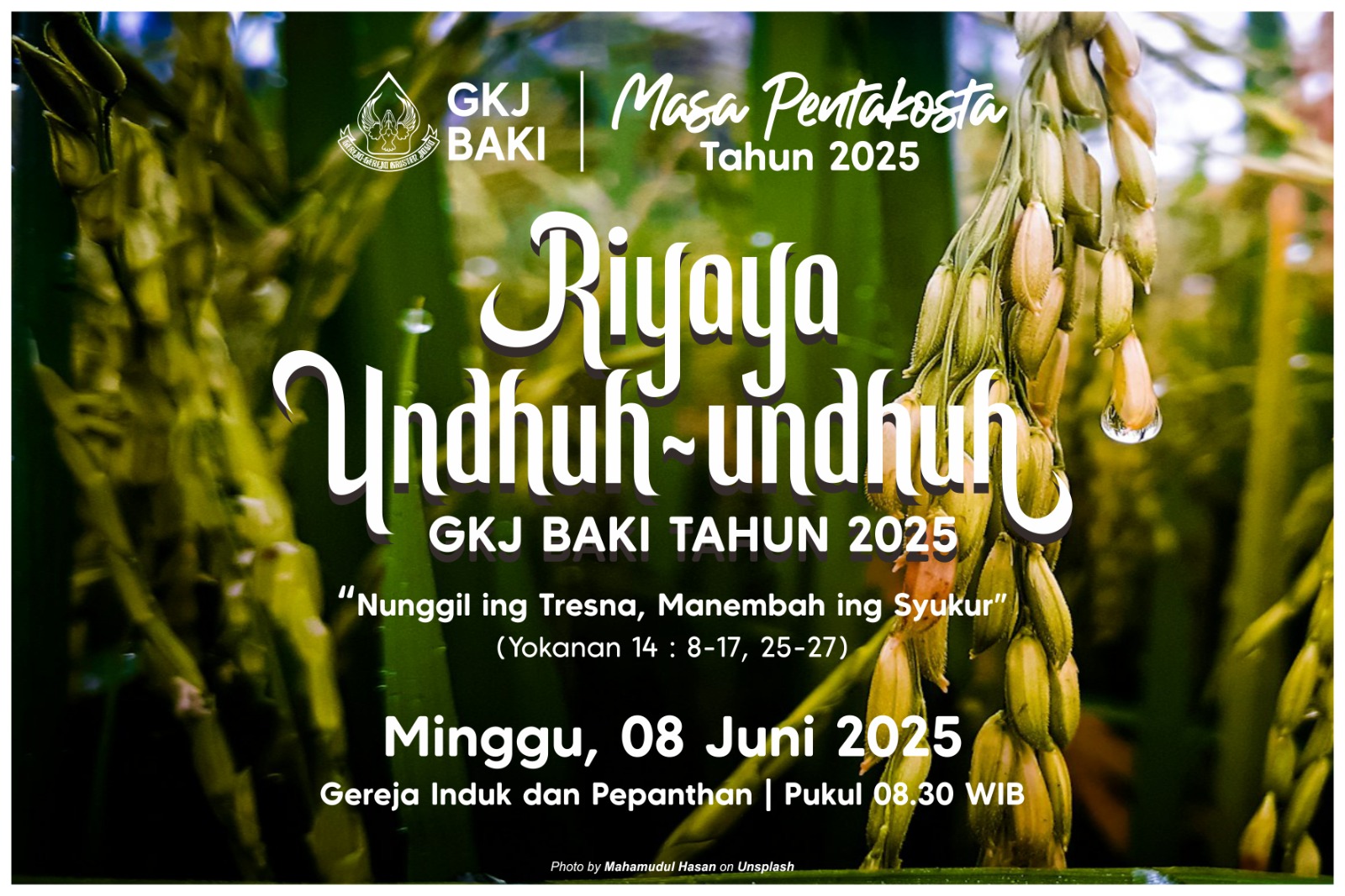 warta jemaat, Riyaya Undhuh-Undhuh GKJ Baki 2025, gereja kristen jawa, gkj, gkj baki, gereja kristen jawa baki, baki, sukoharjo, gkj klasis sukoharjo, klasis sukoharjo, klasis, sinode gkj, sinode 