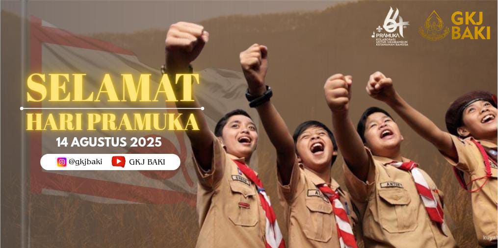Selamat Memperingati Hari Pramuka Ke 64, gereja kristen jawa, gkj, gkj baki, gereja kristen jawa baki, baki, sukoharjo, gkj klasis sukoharjo, klasis sukoharjo, klasis, sinode gkj, sinode 